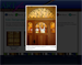 After clicking on an art piece a JavaScript lightbox popup window will show a larger image and show additional details about the artwork such as dimensions and selling price.