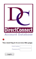 Login Page - Access to the private components of DCOHome system was restricted to authorized employees of SAIT.