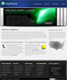 The GigaShock home page with the Web Development banner displayed.