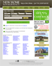 The home page of the website. The search box at the top will allow the site visitor to search for a property that matches specific search criteria. The links at the bottom allow the visitor to find listings for properties in specific cities or who were developed by a specific home builder.