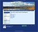 The banner ad administrative management interface allows the user to select the page they wish to manage ads on.