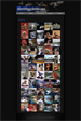 The gallery listing for the different pieces of artwork featured on the site.
