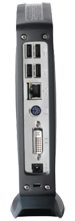 An example of the back side of an IGEL UD2 thin client.